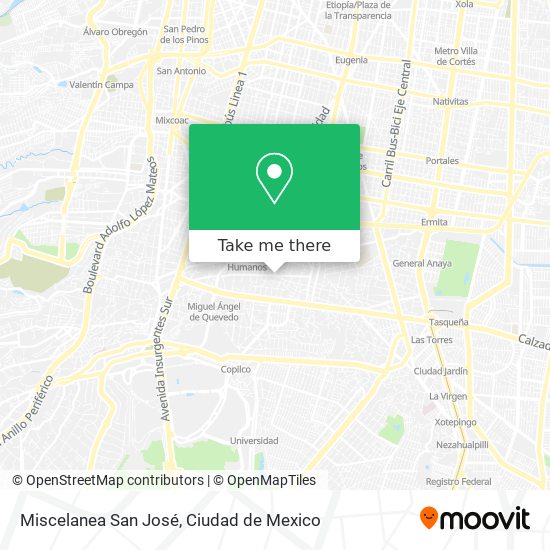 Mapa de Miscelanea San José