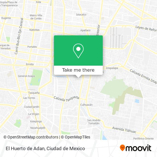 El Huerto de Adan map