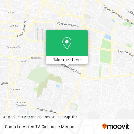 Como Lo Vio en TV map