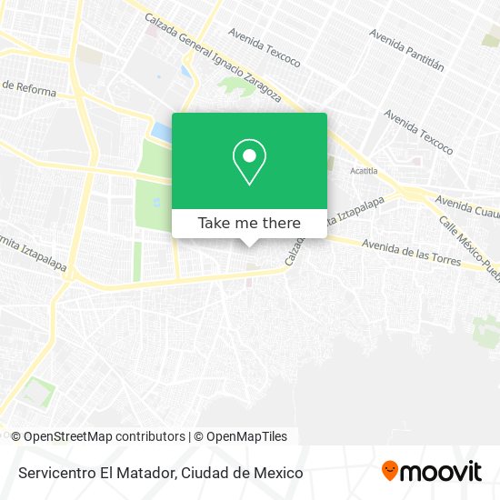 Servicentro El Matador map