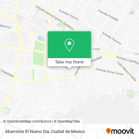 Mapa de Abarrotes El Nuevo Dia