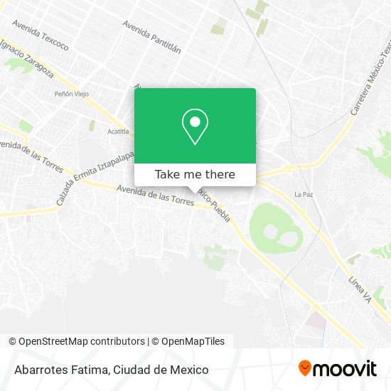 Abarrotes Fatima map