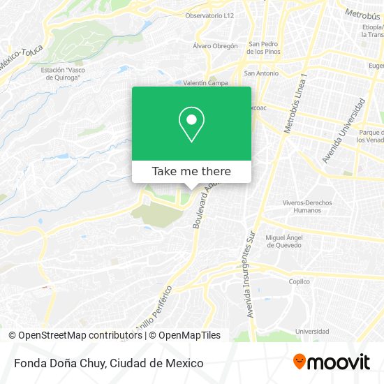 Fonda Doña Chuy map