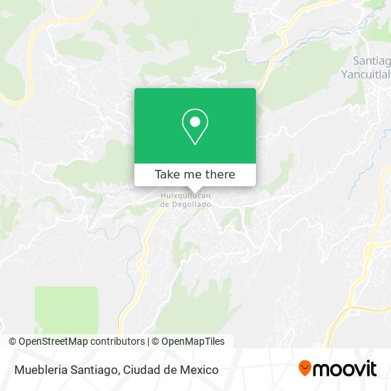 Mapa de Muebleria Santiago