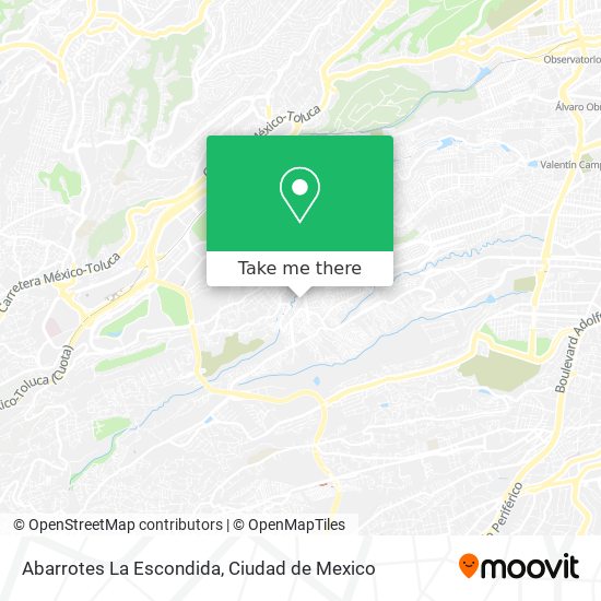 Abarrotes La Escondida map