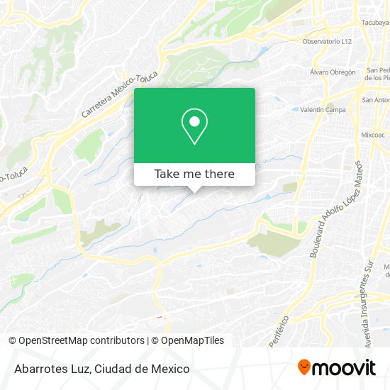 Abarrotes Luz map