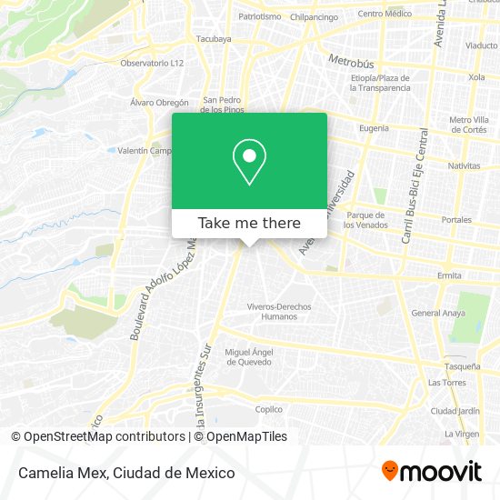 Camelia Mex map