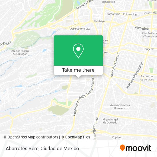 Abarrotes Bere map