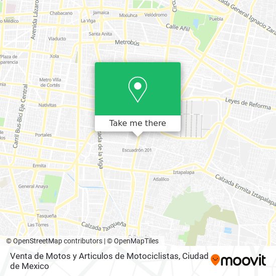 Mapa de Venta de Motos y Articulos de Motociclistas