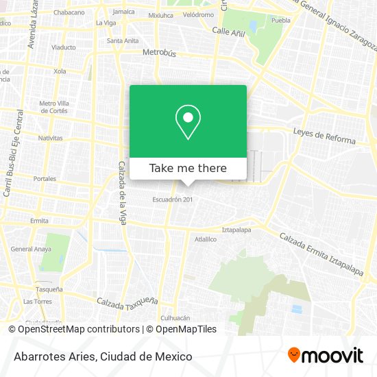 Abarrotes Aries map