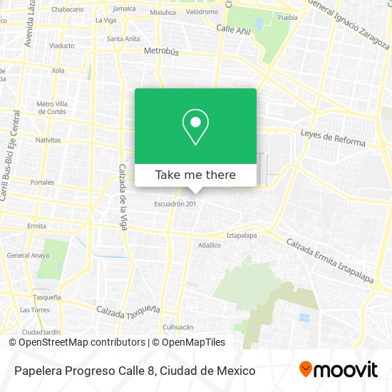 Papelera Progreso Calle 8 map