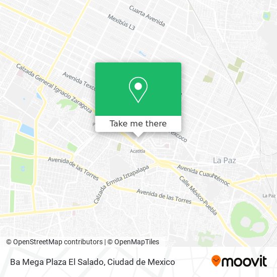 Mapa de Ba Mega Plaza El Salado