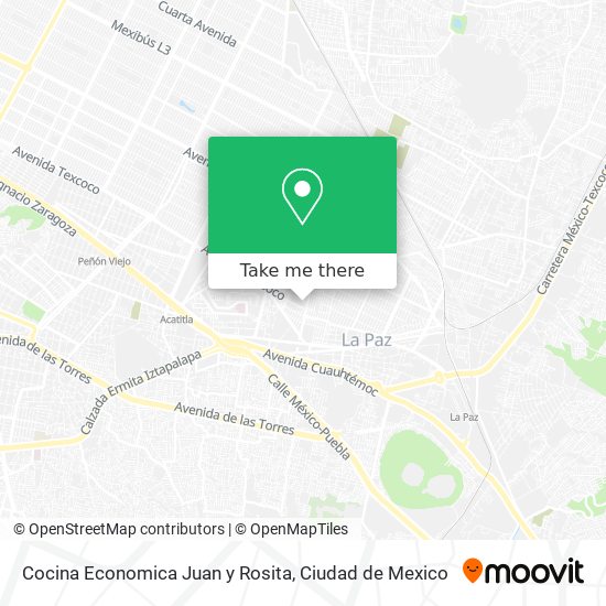 Mapa de Cocina Economica Juan y Rosita