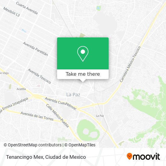 Mapa de Tenancingo Mex