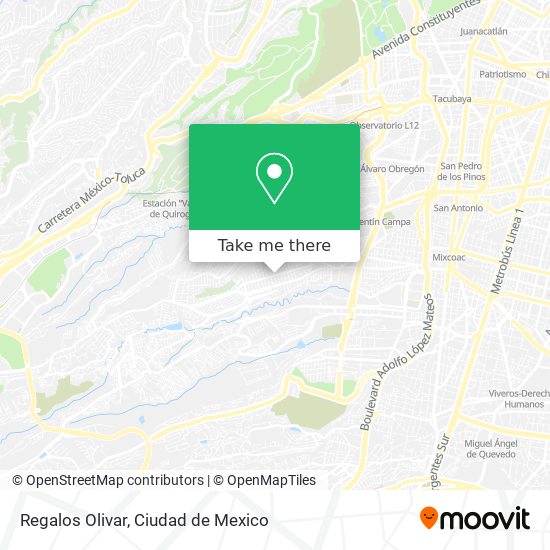 Regalos Olivar map