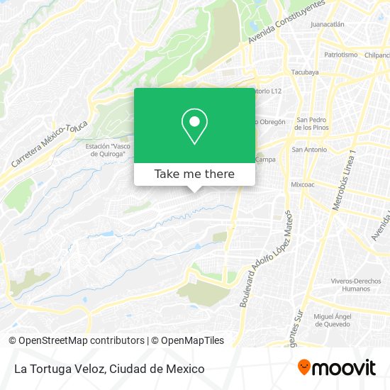 La Tortuga Veloz map
