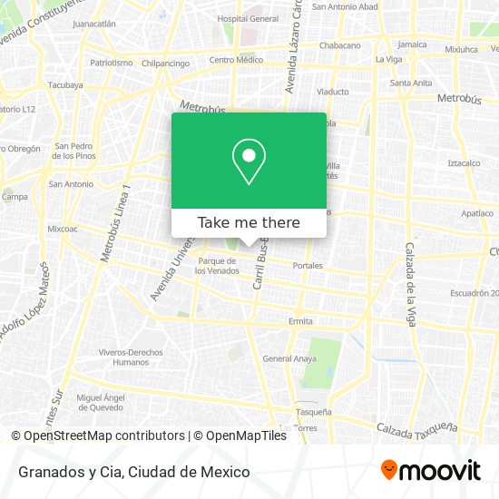 Mapa de Granados y Cia