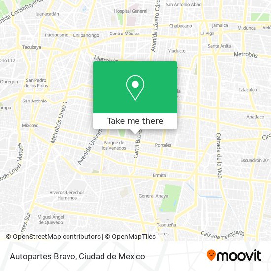 Autopartes Bravo map