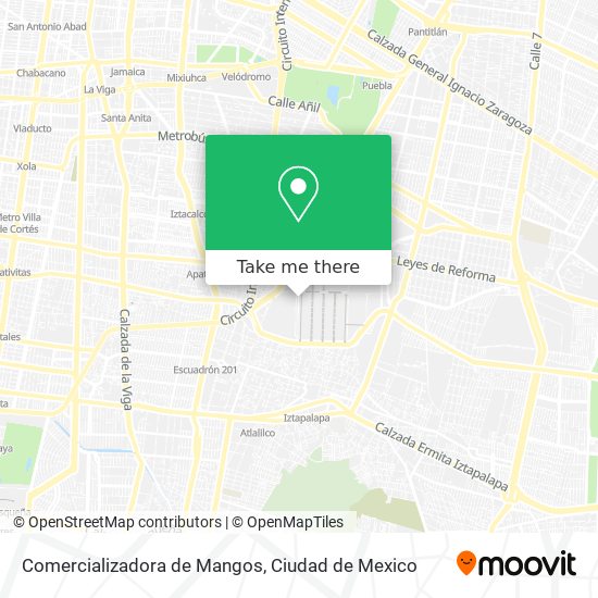 Comercializadora de Mangos map