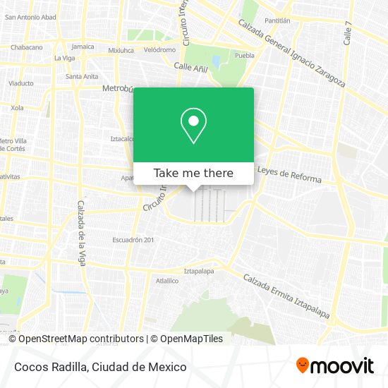 Cocos Radilla map