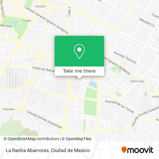 Mapa de La Ranita Abarrotes