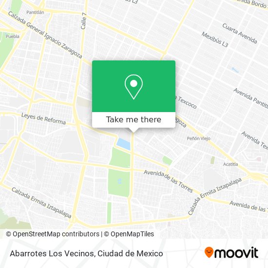 Abarrotes Los Vecinos map