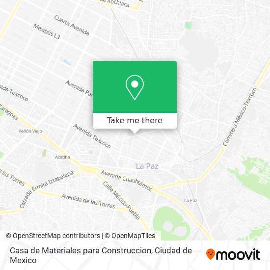 Mapa de Casa de Materiales para Construccion