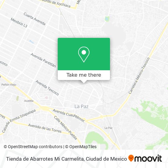 Mapa de Tienda de Abarrotes Mi Carmelita