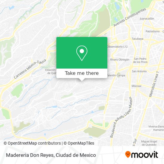 Mapa de Madereria Don Reyes