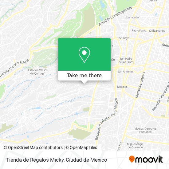 Mapa de Tienda de Regalos Micky