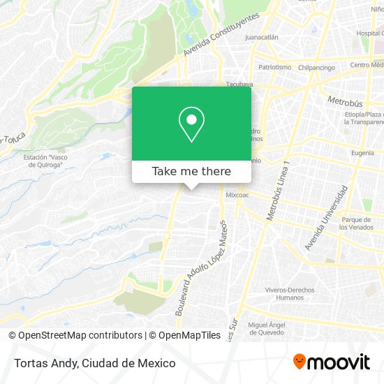 Tortas Andy map