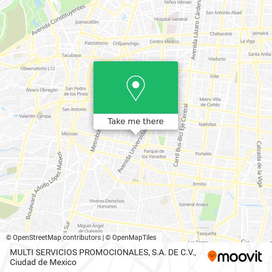 Mapa de MULTI SERVICIOS PROMOCIONALES, S.A. DE C.V.