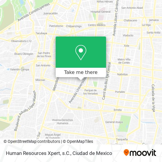 Human Resources Xpert, s.C. map