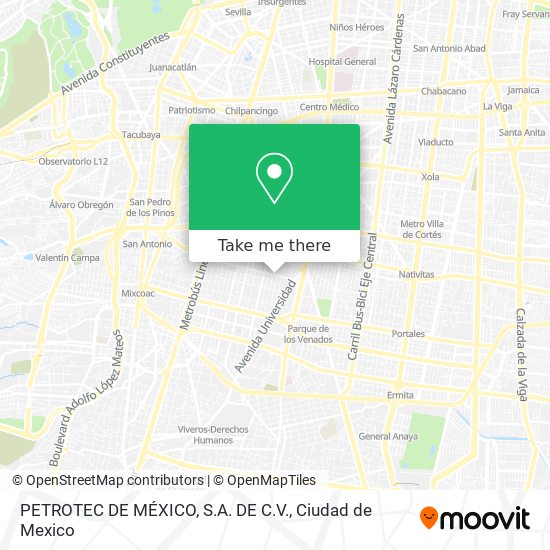 PETROTEC DE MÉXICO, S.A. DE C.V. map