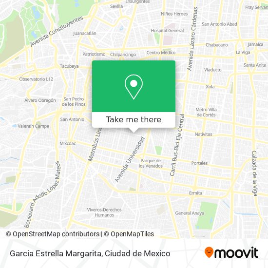Garcia Estrella Margarita map