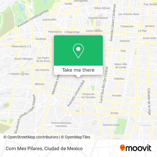 Com Mex Pilares map