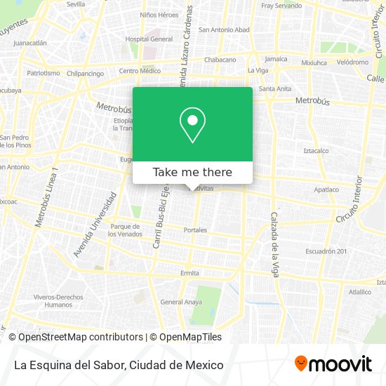 Mapa de La Esquina del Sabor