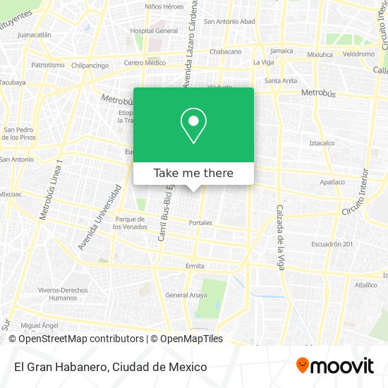 El Gran Habanero map