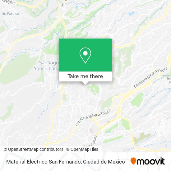 Material Electrico San Fernando map