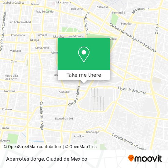 Abarrotes Jorge map