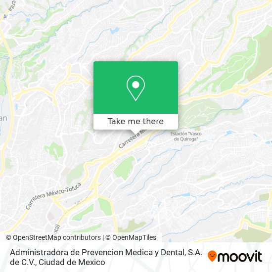 Mapa de Administradora de Prevencion Medica y Dental, S.A. de C.V.