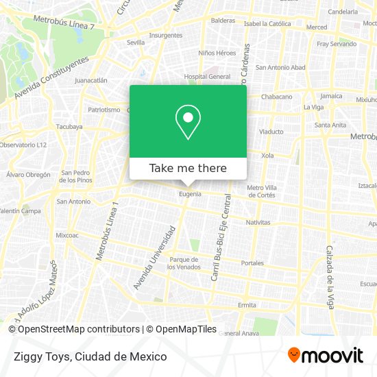 Mapa de Ziggy Toys