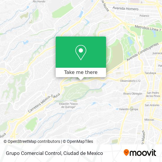 Grupo Comercial Control map