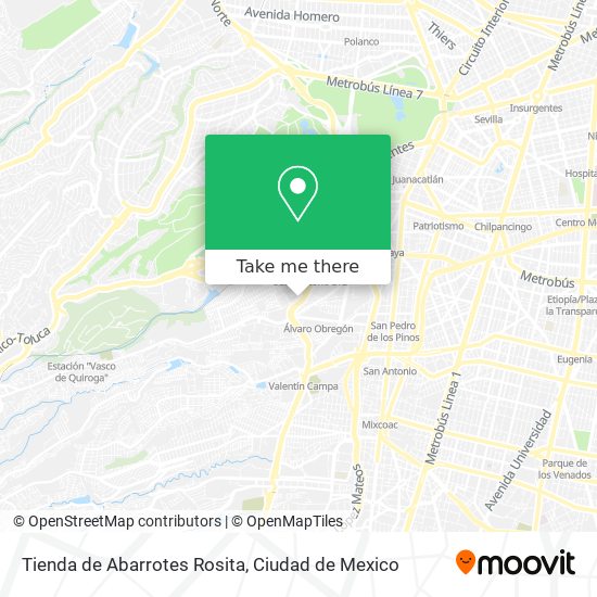 Tienda de Abarrotes Rosita map