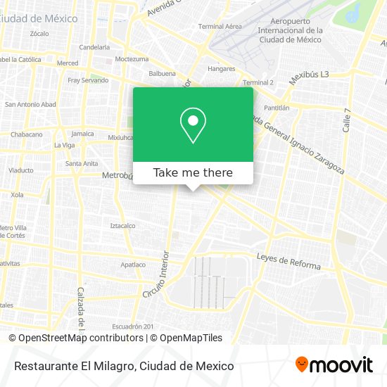 Mapa de Restaurante El Milagro