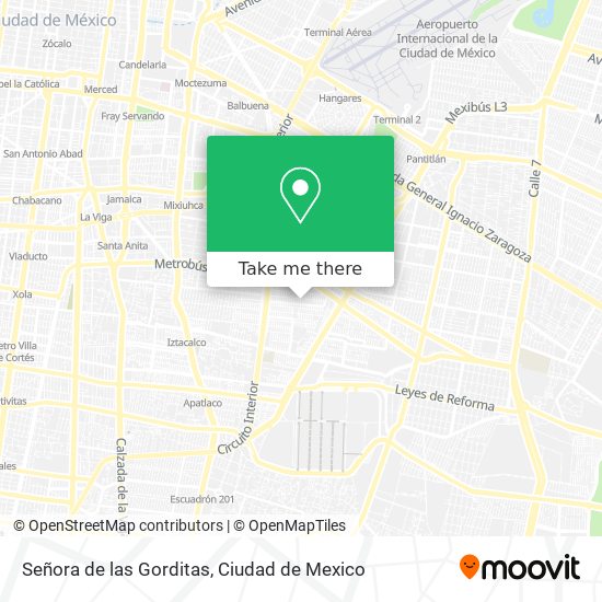 Señora de las Gorditas map