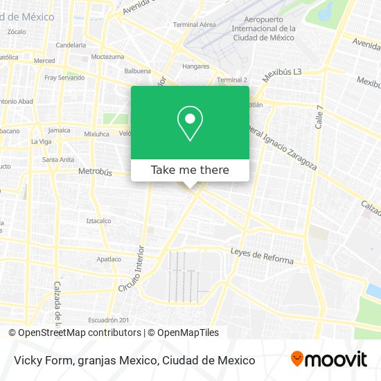 Mapa de Vicky Form, granjas Mexico