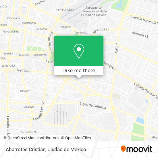 Abarrotes Cristian map