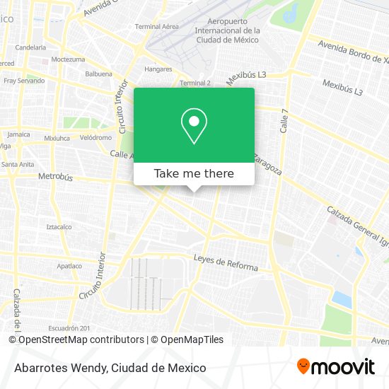 Abarrotes Wendy map