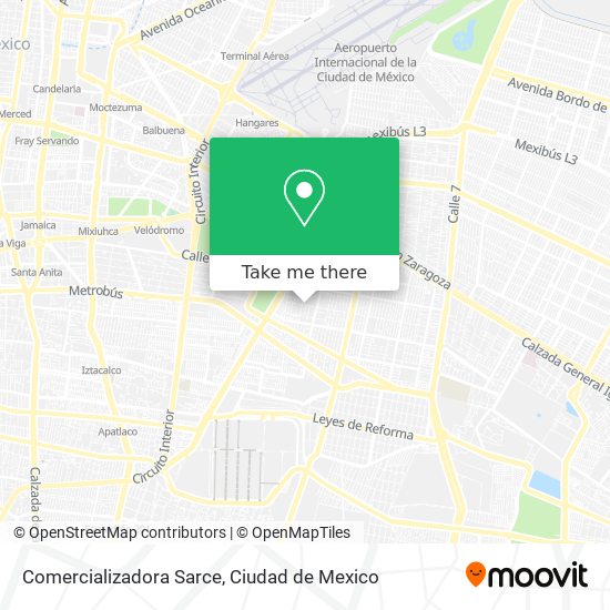 Comercializadora Sarce map